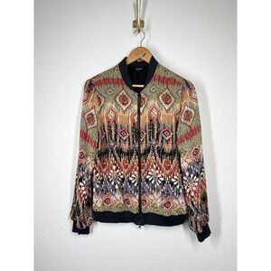 Tolani Silk Bomber Jacket